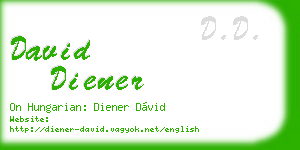 david diener business card