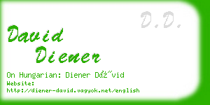 david diener business card